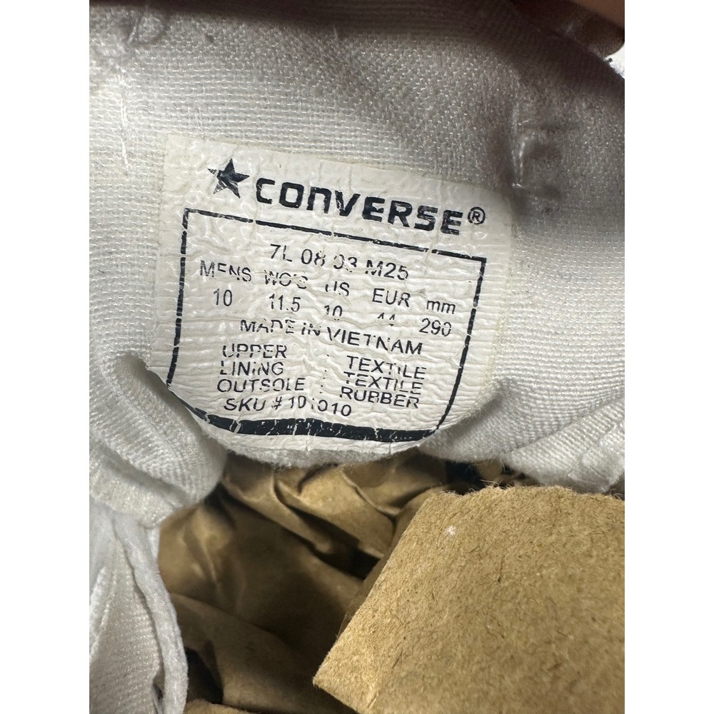 Converse Chuck Taylor All Star High Top White Canvas Mens 10 Womens 11.5 101010 - Picture 2 of 9